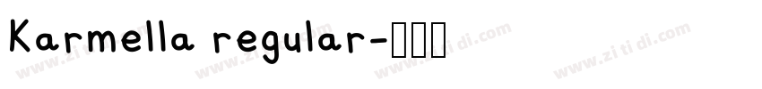 Karmella regular字体转换